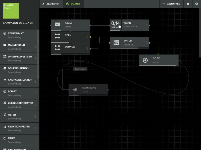 Additional UI panels — compact left rail of step types and a Script step with inline code editor.